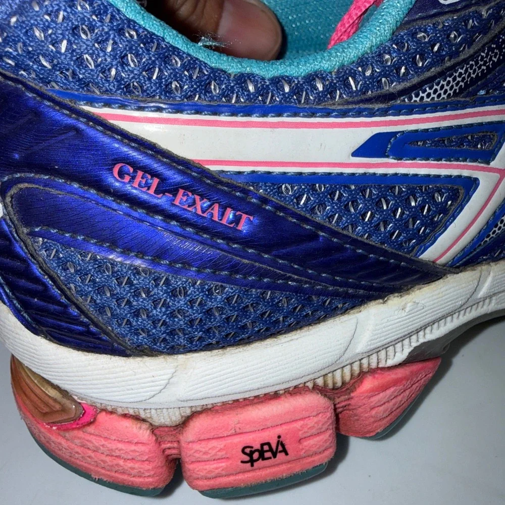 Asics Gel-Exalt Womens Running Shoes Blue Pink Turquoise T379N DuoMax 6.5